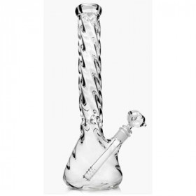 GLASS ICE-BONG 37CM BEAKER ICE TWISTER GLASS ICE-BONG 37CM BEAKER ICE TWISTER