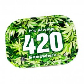 HQ Metal rolling tray - 420 - 18x14cm HQ Metal rolling tray - 420 - 18x14cm