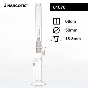 Glass Bong Narcotic - H: 68CM - Ø: 50 MM-SG: 18.8MM Glass Bong Narcotic - H: 68CM - Ø: 50 MM-SG: 18.8MM