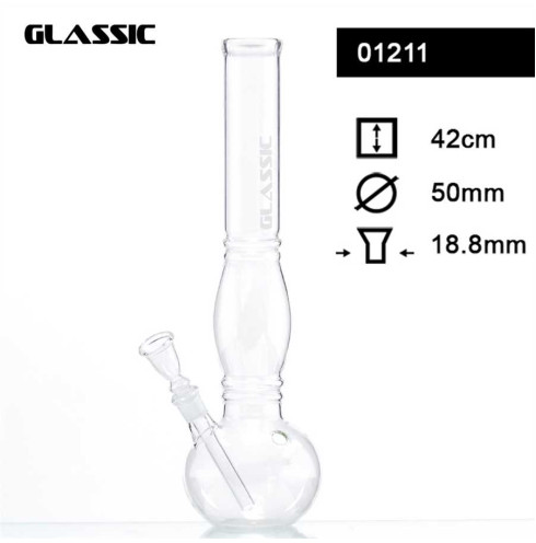 Glassic Glass Bong - H:42cm- Ø:50mm- Socket:18.8mm Glassic Glass Bong - H:42cm- Ø:50mm- Socket:18.8mm