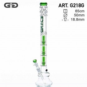 Green Tree GG Bong- H:65cm- Ø:50mm- WT:7mm (circa)- SG:18.8mm- 3 Green Tree GG Bong- H:65cm- Ø:50mm- WT:7mm (circa)- SG:18.8mm- 3