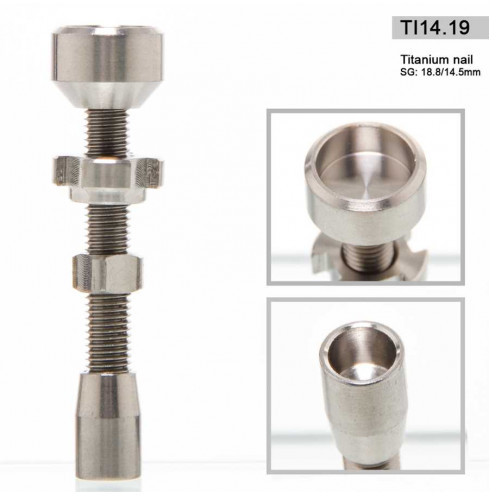 Titanium Oil Nail - SG:18.8mm/14.5mm - male Titanium Oil Nail - SG:18.8mm/14.5mm - male