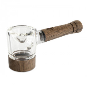 Marley Natural Spoon Pipe Natural Glass and Black Walnut Marley Natural Spoon Pipe Natural Glass and Black Walnut