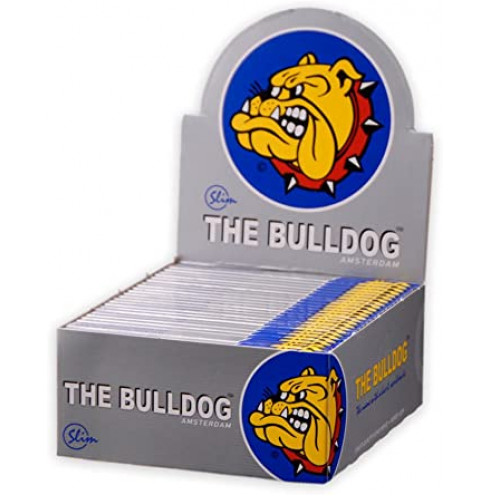 PAPEL THE BULLDOG KING SIZE SLIM SILVER (50 LIBRILLOS) PAPEL THE BULLDOG KING SIZE SLIM SILVER (50 LIBRILLOS)