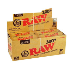 Raw King Size Slim 200´s Classic Papel - Box 40u Raw King Size Slim 200´s Classic Papel - Box 40u