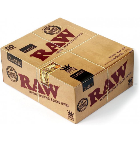 Raw King Size Slim Classic Papel - Box 50u Raw King Size Slim Classic Papel - Box 50u