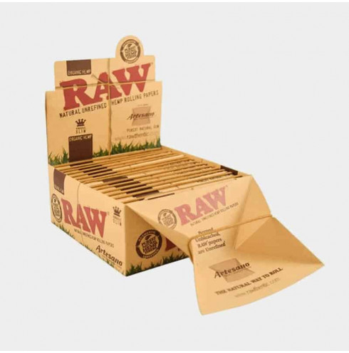 Raw Artesano King Size Classic Paper+Tips - Box 15u Raw Artesano King Size Classic Paper+Tips - Box 15u